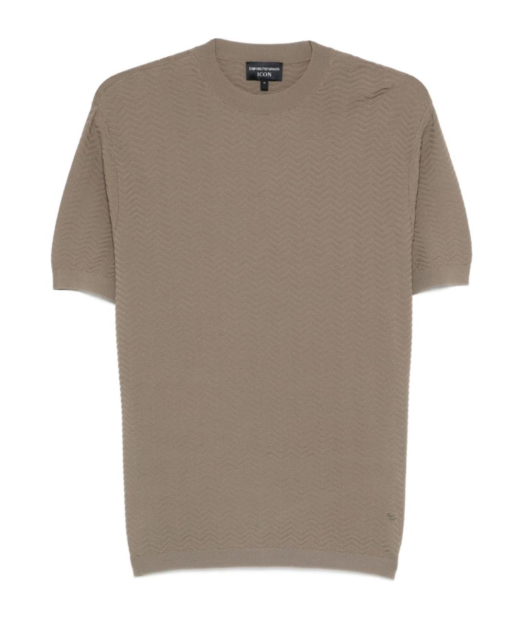 EMPORIO ARMANI Серый полиэстеровый джемпер / свитер, фото 1