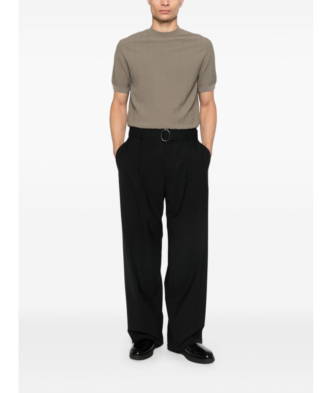 EMPORIO ARMANI Серый полиэстеровый джемпер / свитер, фото 5