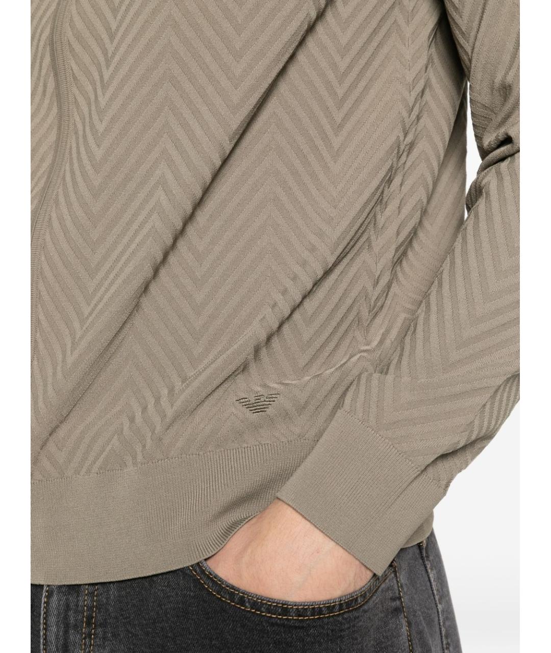 EMPORIO ARMANI Серый вискозный кардиган, фото 5