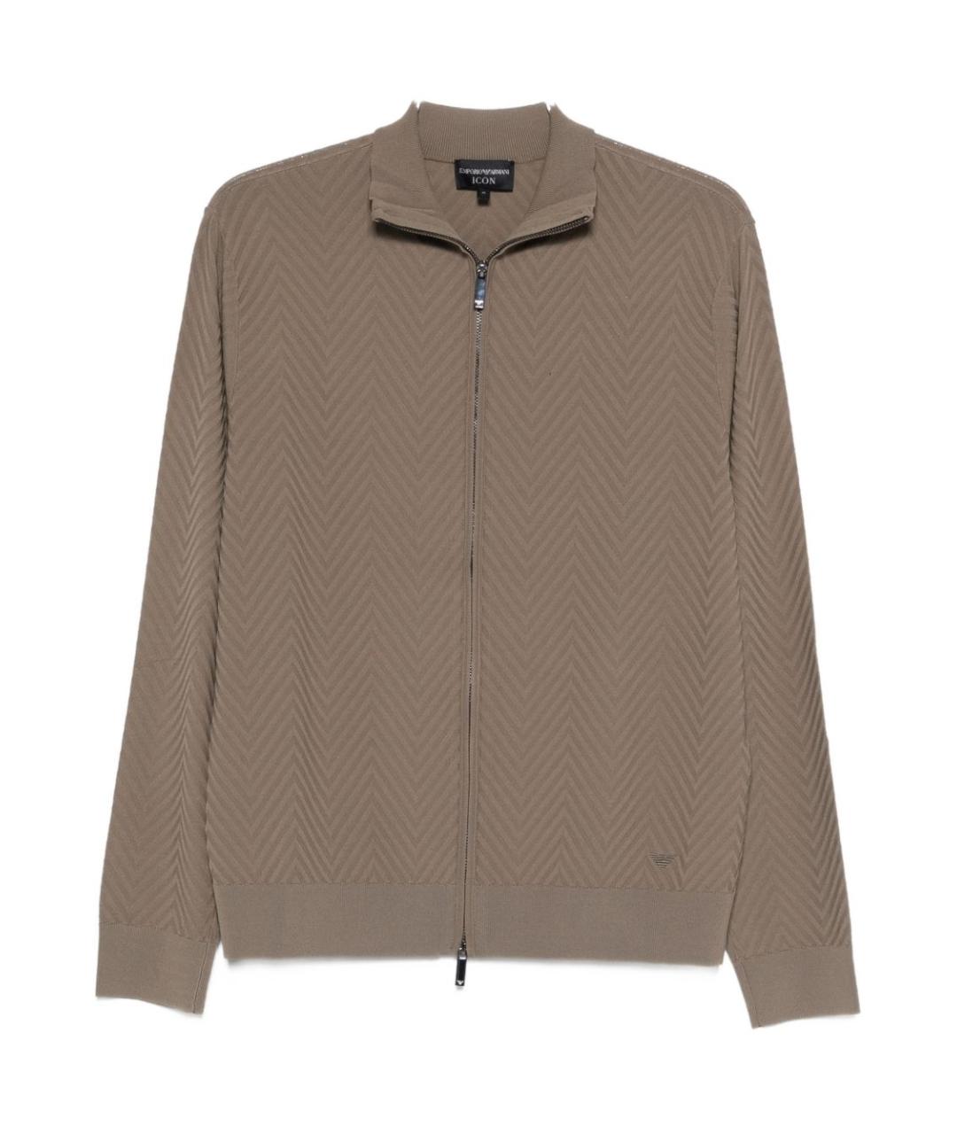 EMPORIO ARMANI Серый вискозный кардиган, фото 1