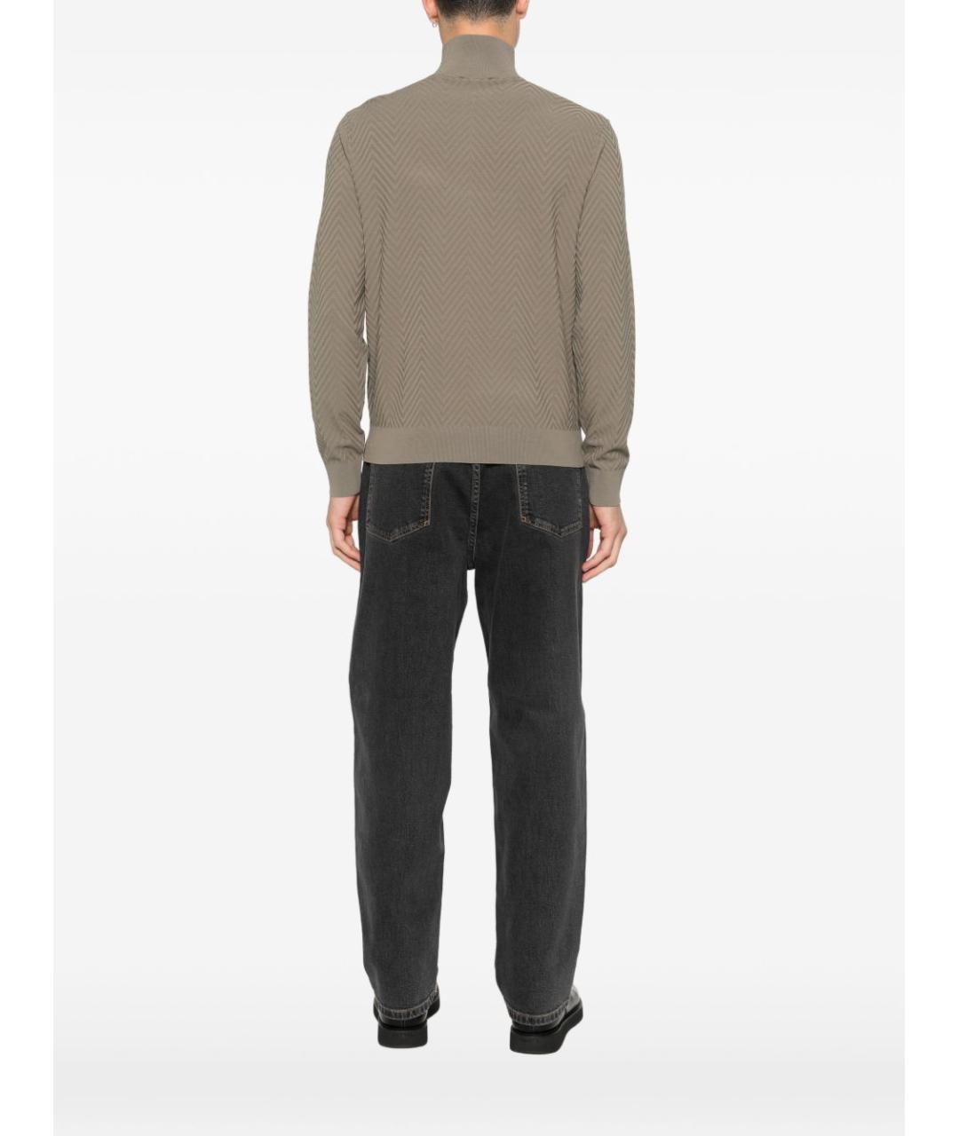 EMPORIO ARMANI Серый вискозный кардиган, фото 2