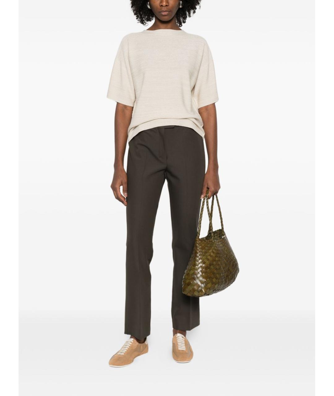 FABIANA FILIPPI Бежевый шерстяной джемпер / свитер, фото 3