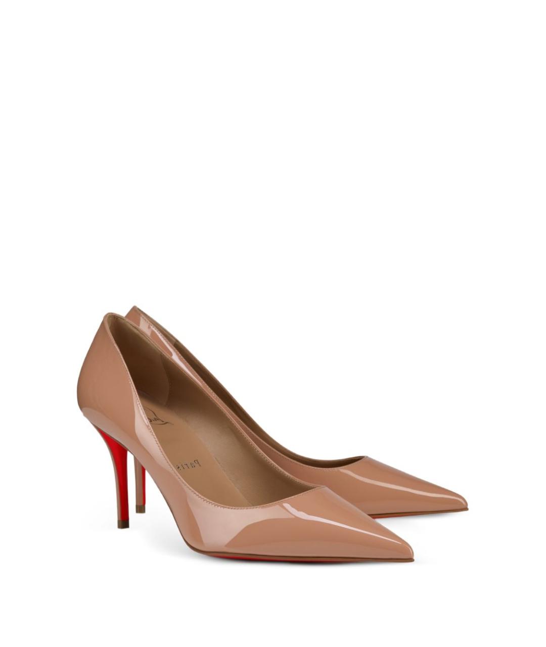 CHRISTIAN LOUBOUTIN Розовые туфли из лакированной кожи, фото 2