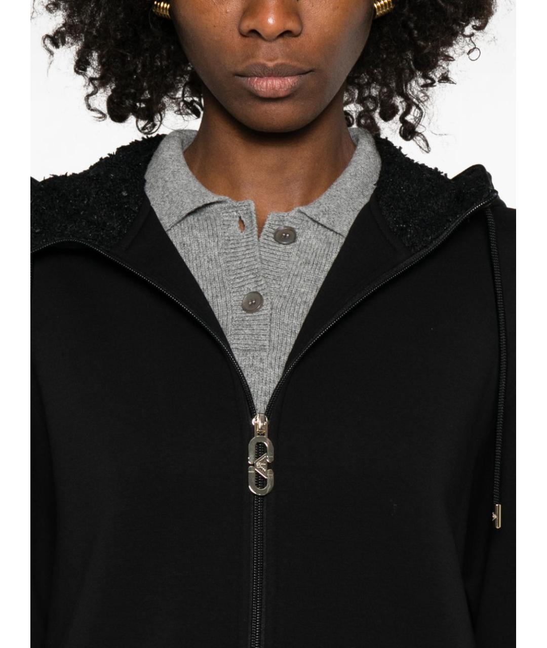 EMPORIO ARMANI Черная хлопковая куртка, фото 4