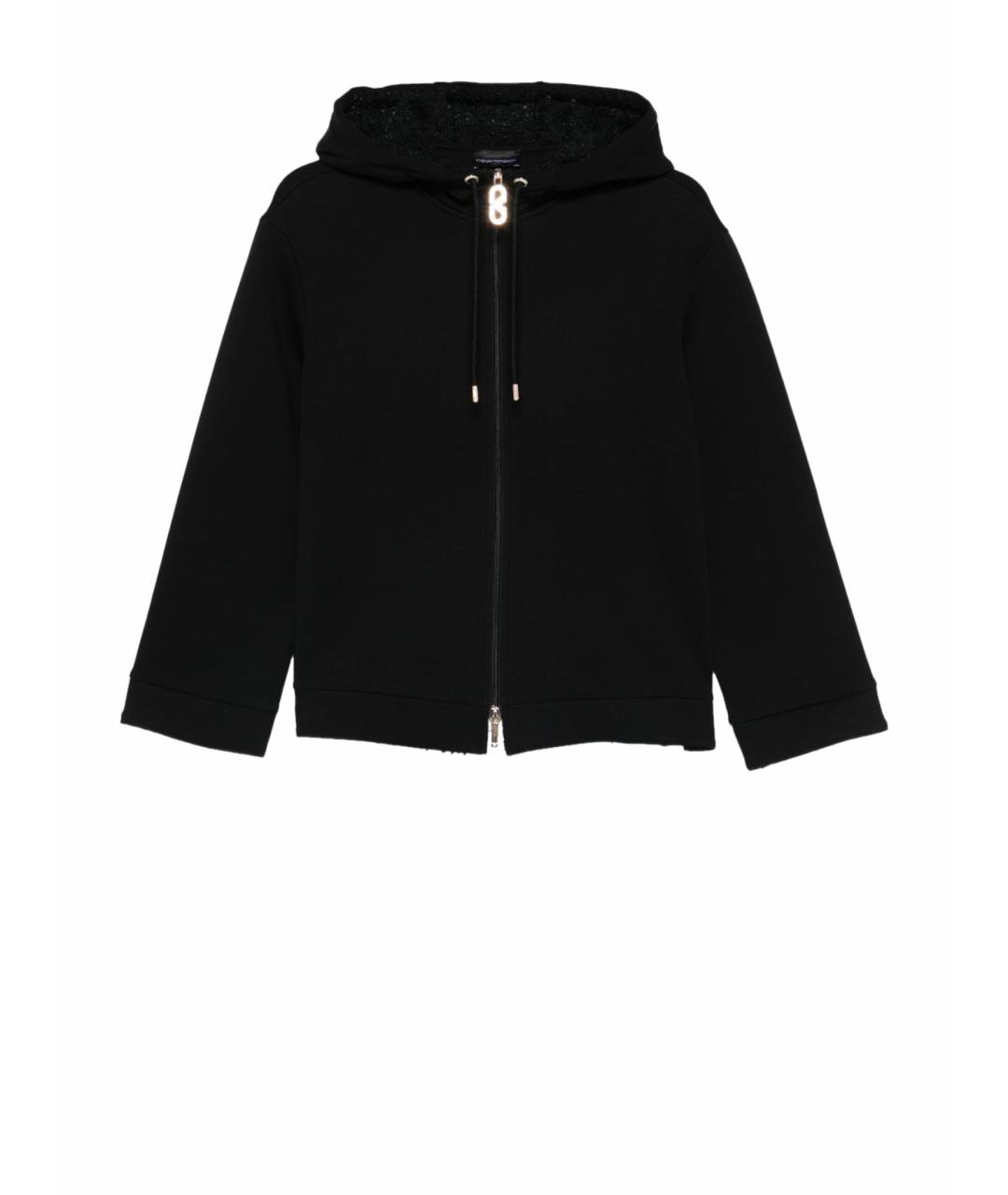 EMPORIO ARMANI Черная хлопковая куртка, фото 1