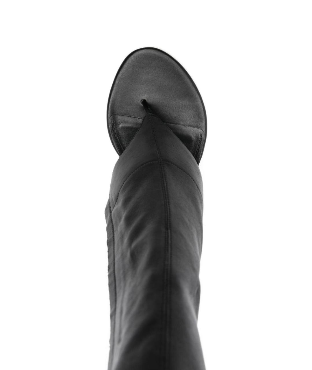 PARIS TEXAS Черные кожаные сапоги, фото 2