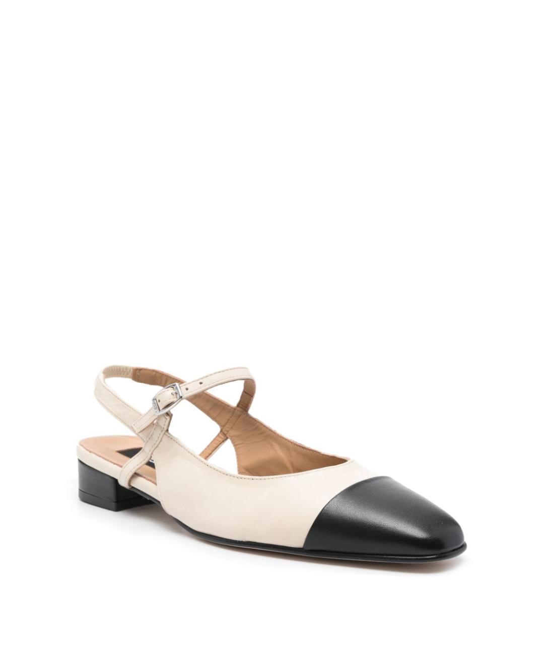 CAREL Бежевые кожаные балетки, фото 2