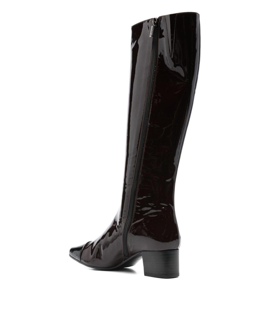 CAREL Коричневые кожаные сапоги, фото 3