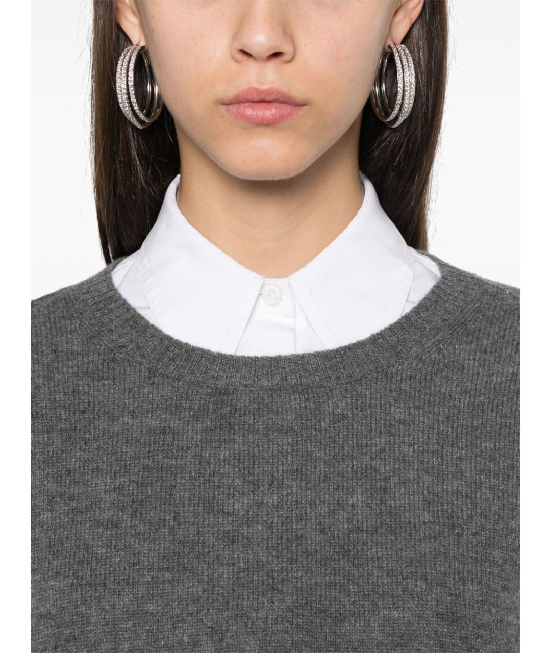 BEYOU Серый кашемировый джемпер / свитер, фото 4