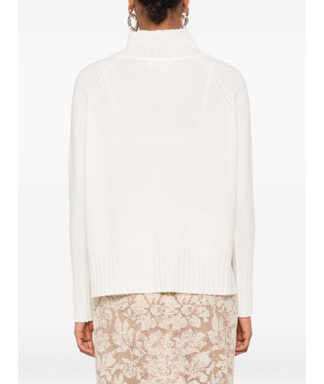 BEYOU Белый кашемировый джемпер / свитер, фото 4