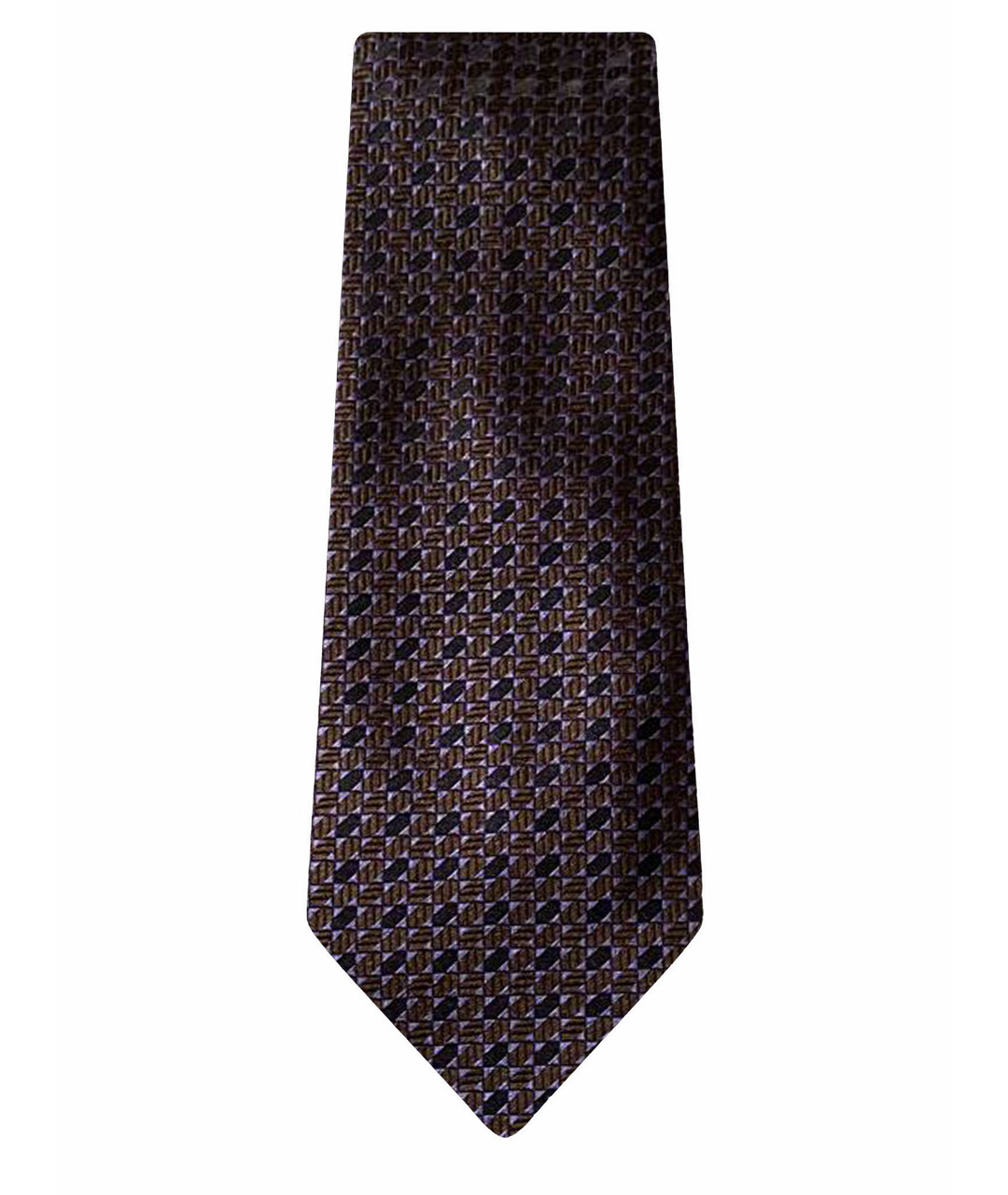BRIONI Фиолетовый шелковый галстук, фото 1