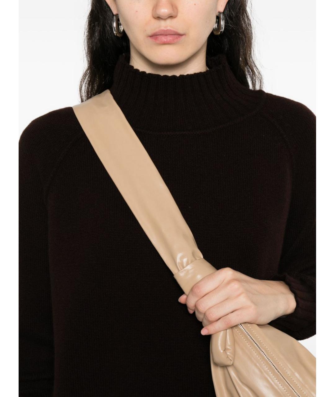 BEYOU Коричневый кашемировый джемпер / свитер, фото 2