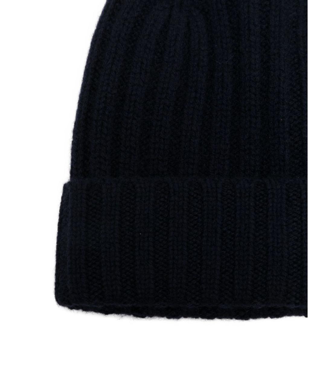 BEYOU Темно-синяя кашемировая шапка, фото 2