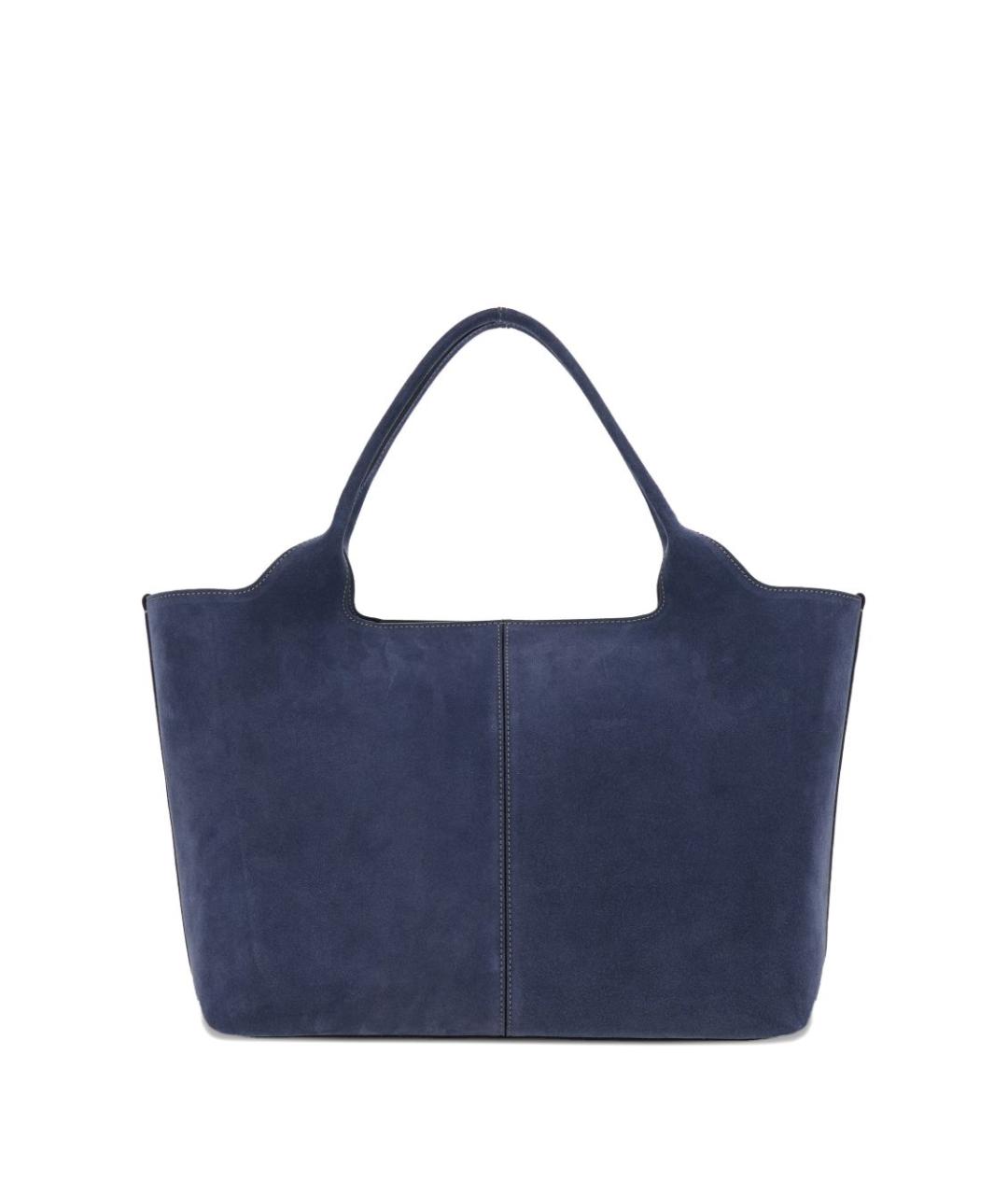 TOD'S Синяя замшевая сумка тоут, фото 3