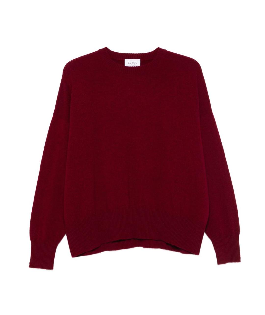 BEYOU Бордовый кашемировый джемпер / свитер, фото 1