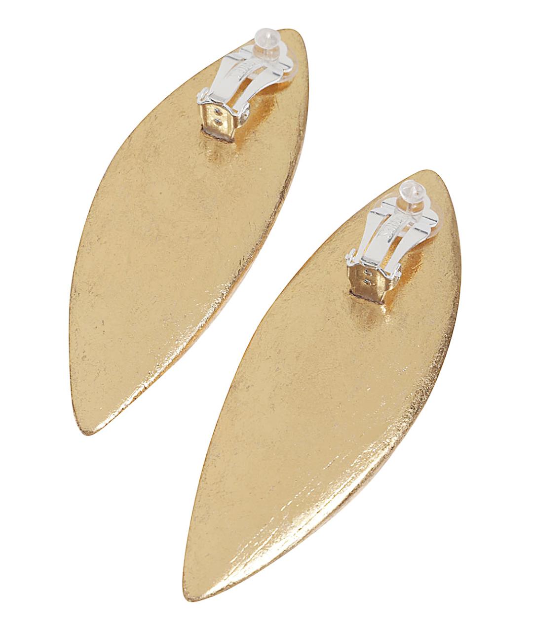 MONIES Золотые металлические серьги, фото 2