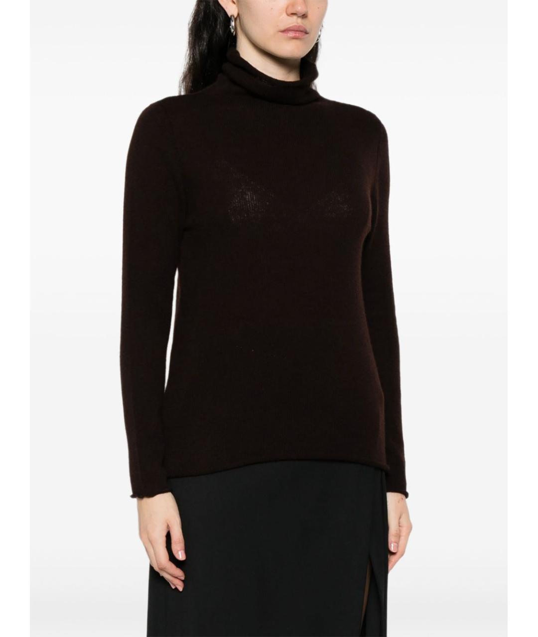 BEYOU Коричневый кашемировый джемпер / свитер, фото 4