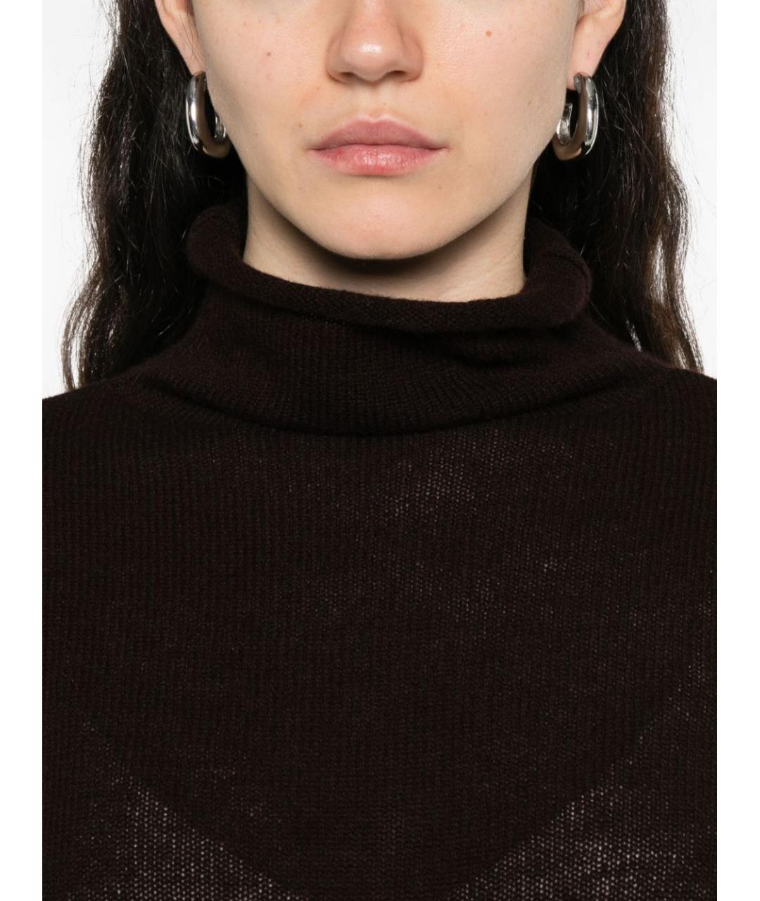 BEYOU Коричневый кашемировый джемпер / свитер, фото 2