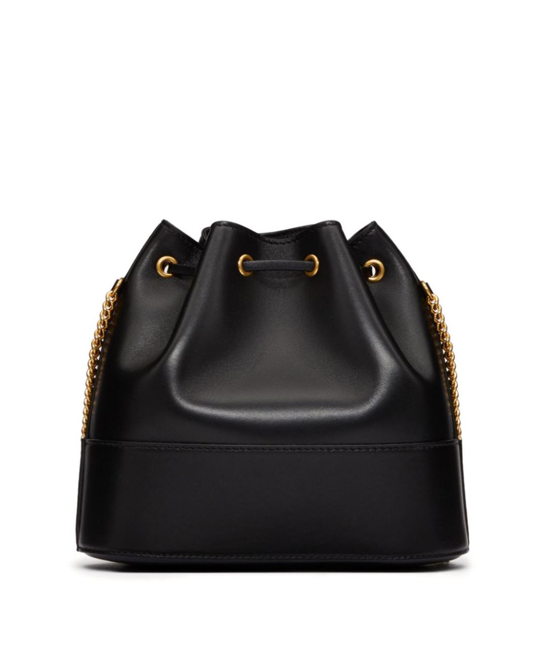 VALENTINO Черная кожаная сумка через плечо, фото 5