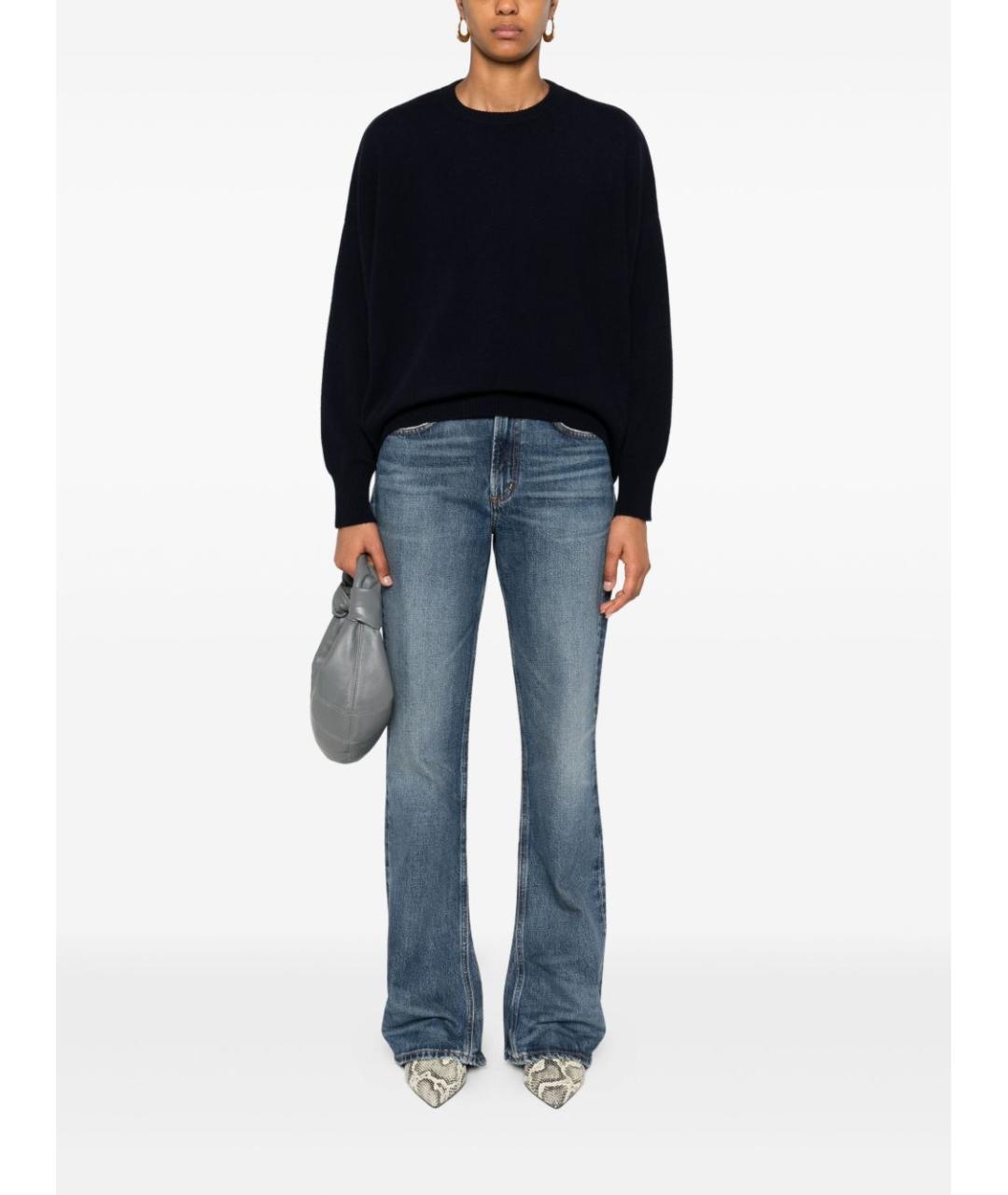 BEYOU Темно-синий кашемировый джемпер / свитер, фото 3