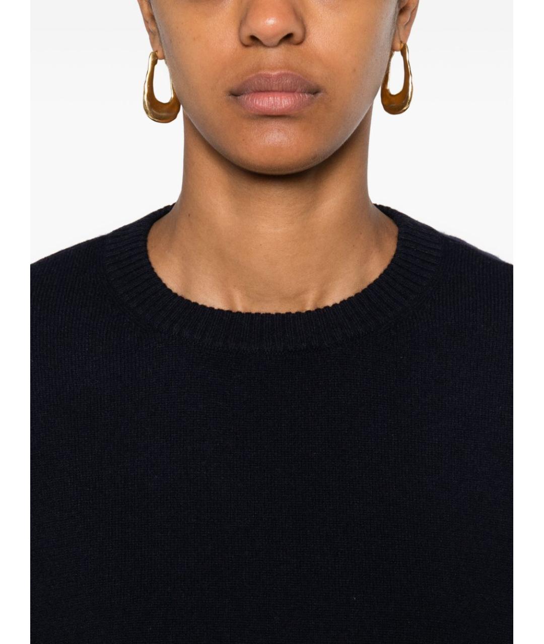 BEYOU Темно-синий кашемировый джемпер / свитер, фото 2