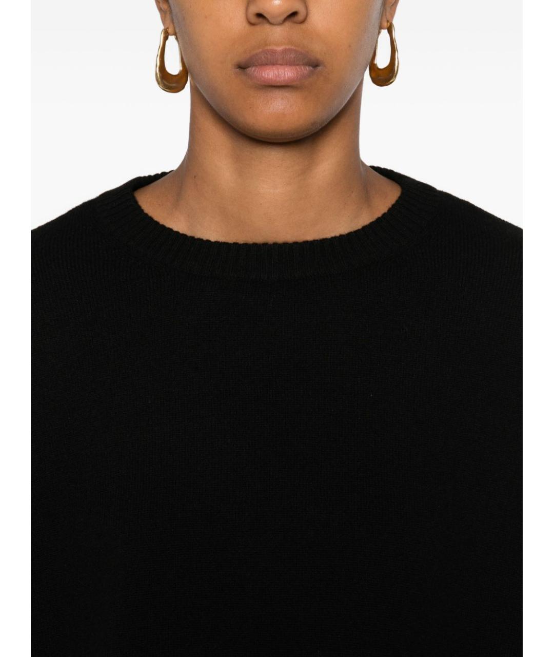 BEYOU Черный кашемировый джемпер / свитер, фото 4