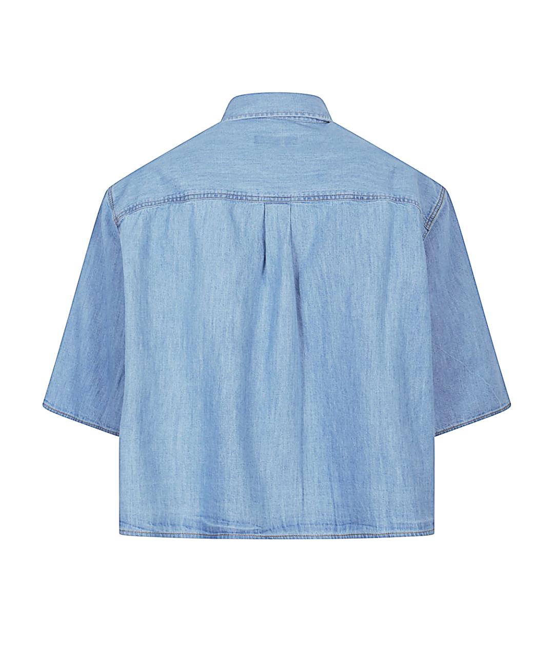 SOSUE Голубая хлопковая рубашка, фото 2