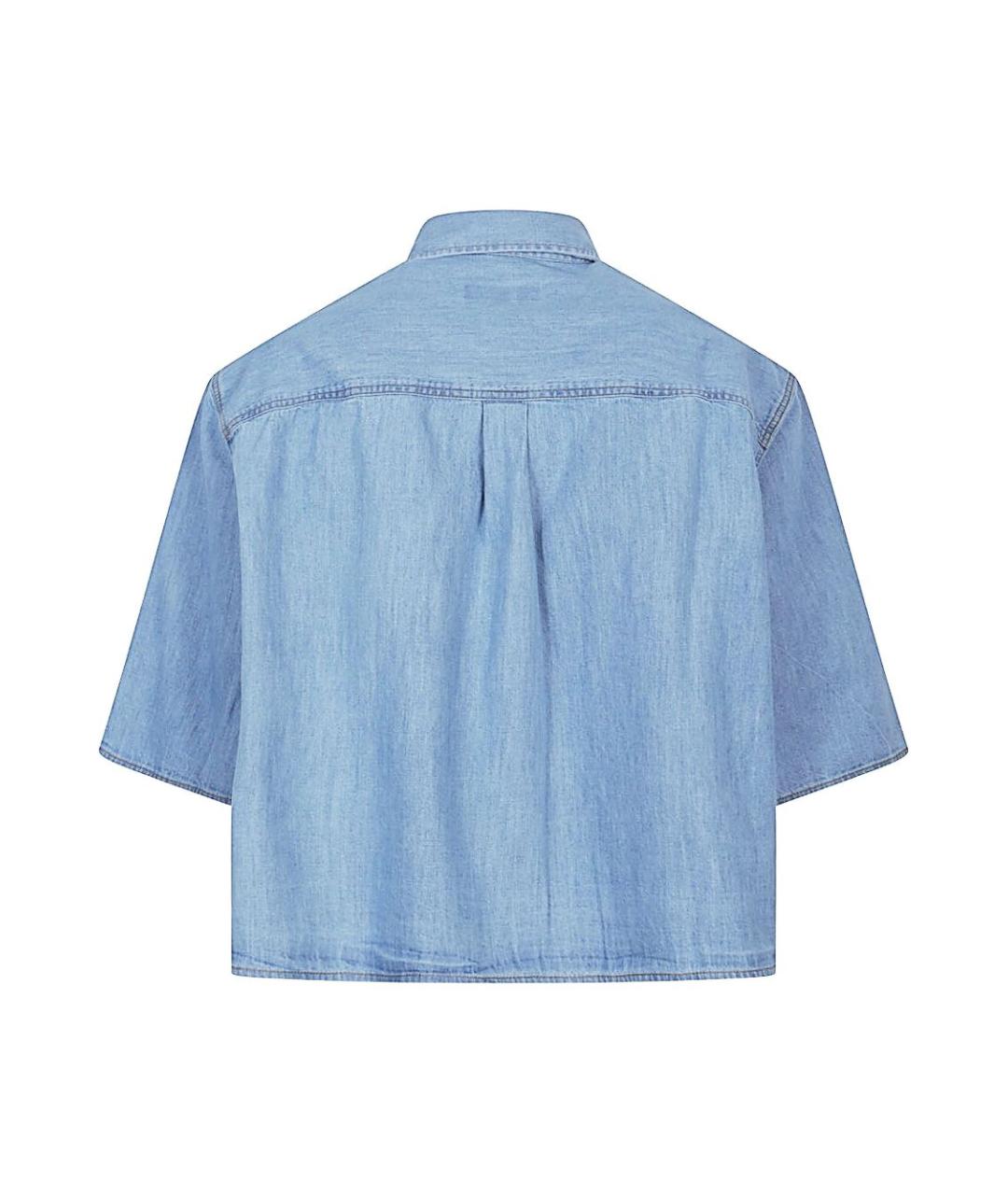 SOSUE Голубая хлопковая рубашка, фото 3