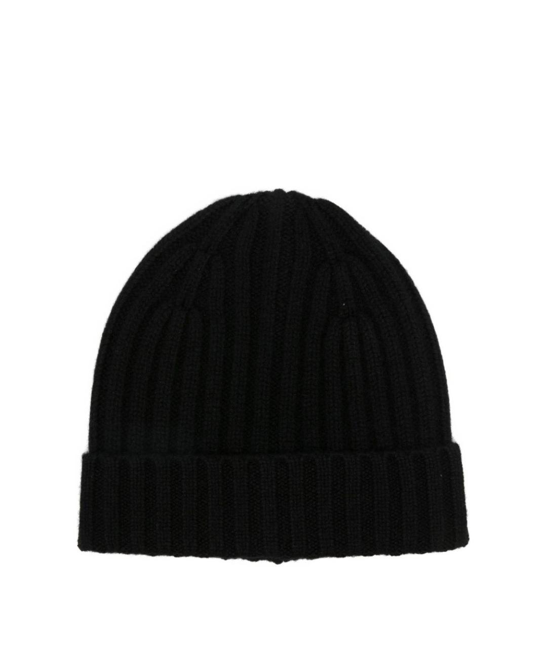 BEYOU Черная кашемировая шапка, фото 1