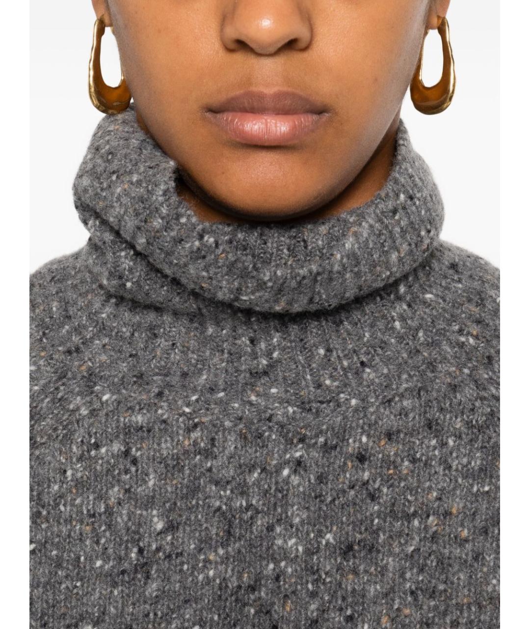 BEYOU Серый кашемировый джемпер / свитер, фото 3