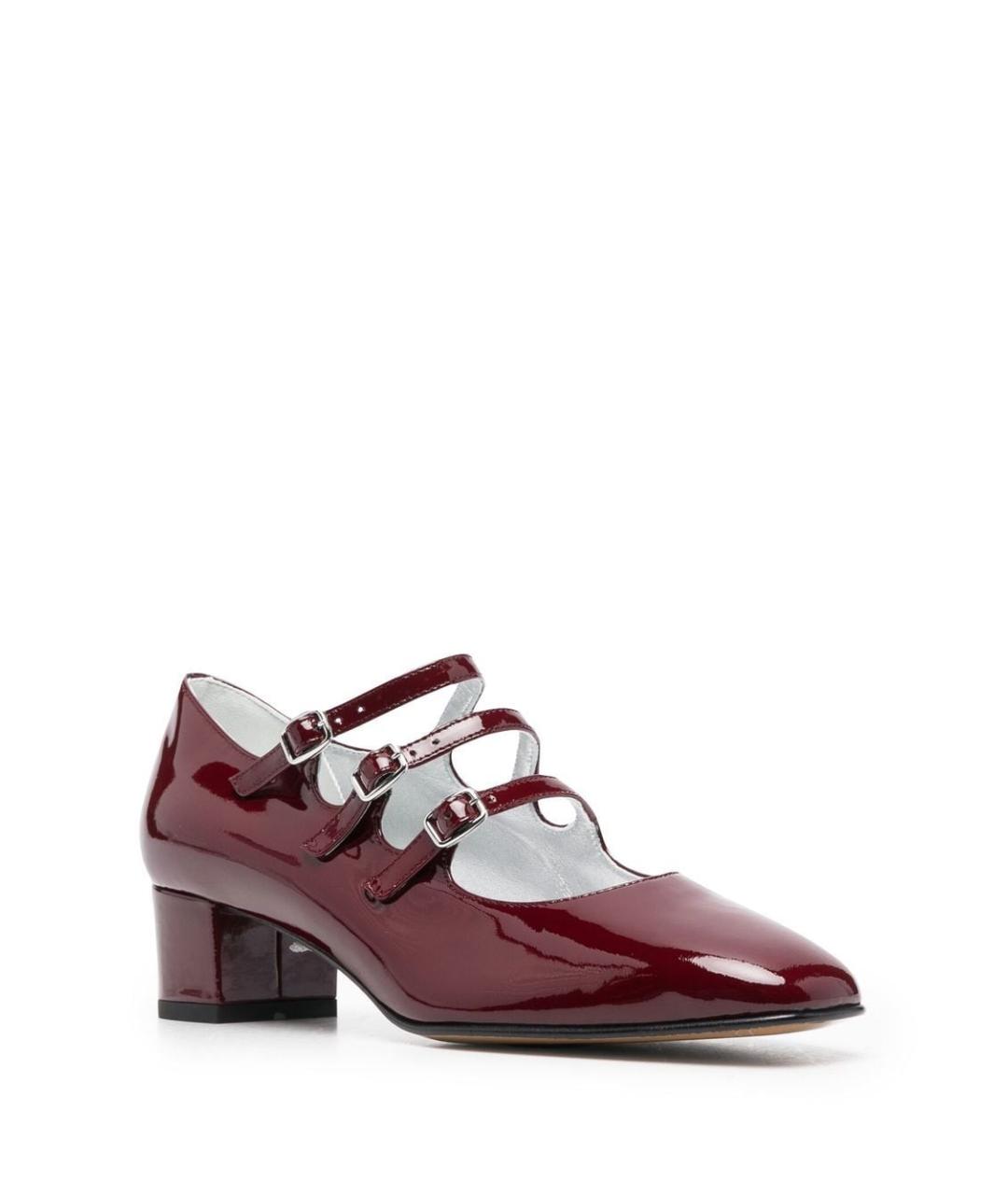 CAREL Бордовые туфли из лакированной кожи, фото 4
