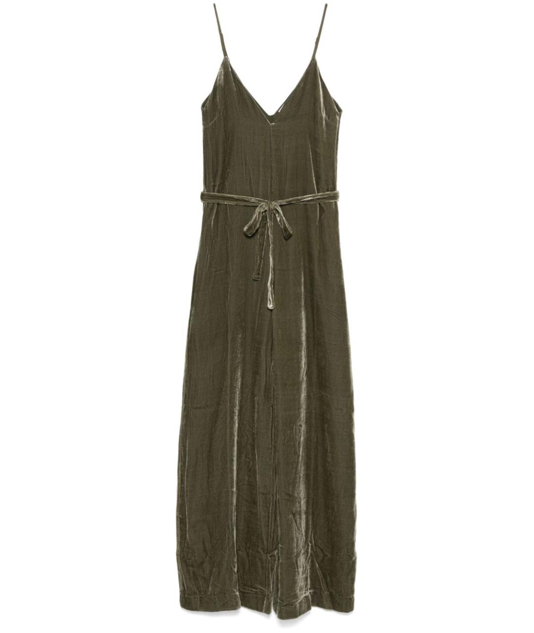 GOLD HAWK Зеленые шелковое платье, фото 1