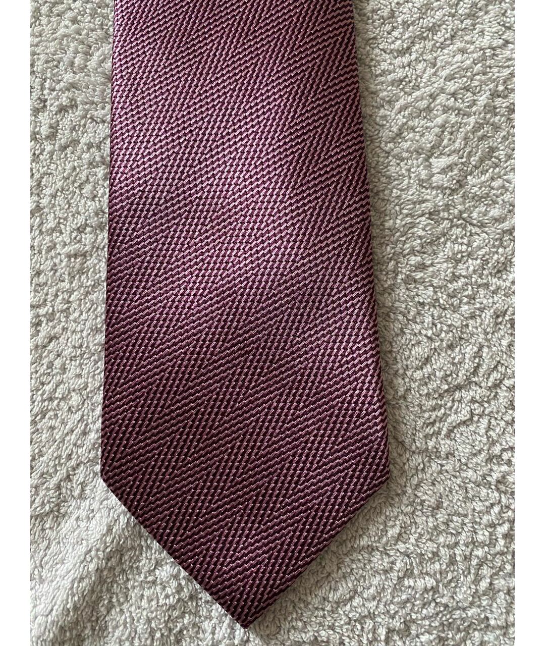 ERMENEGILDO ZEGNA Фуксия шелковый галстук, фото 2
