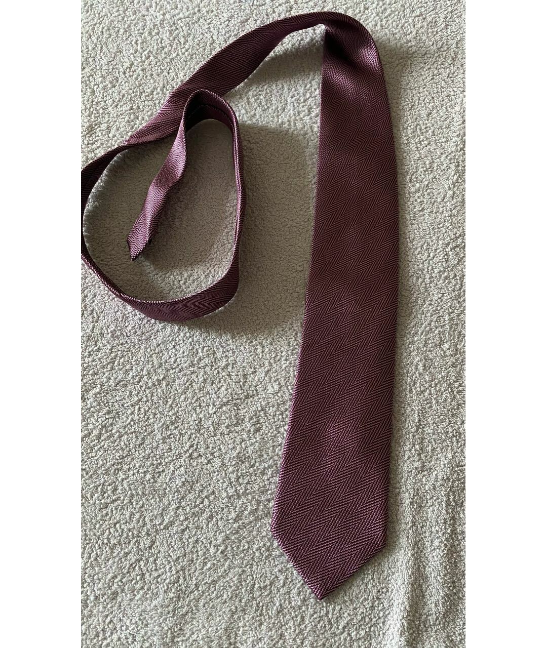 ERMENEGILDO ZEGNA Фуксия шелковый галстук, фото 5