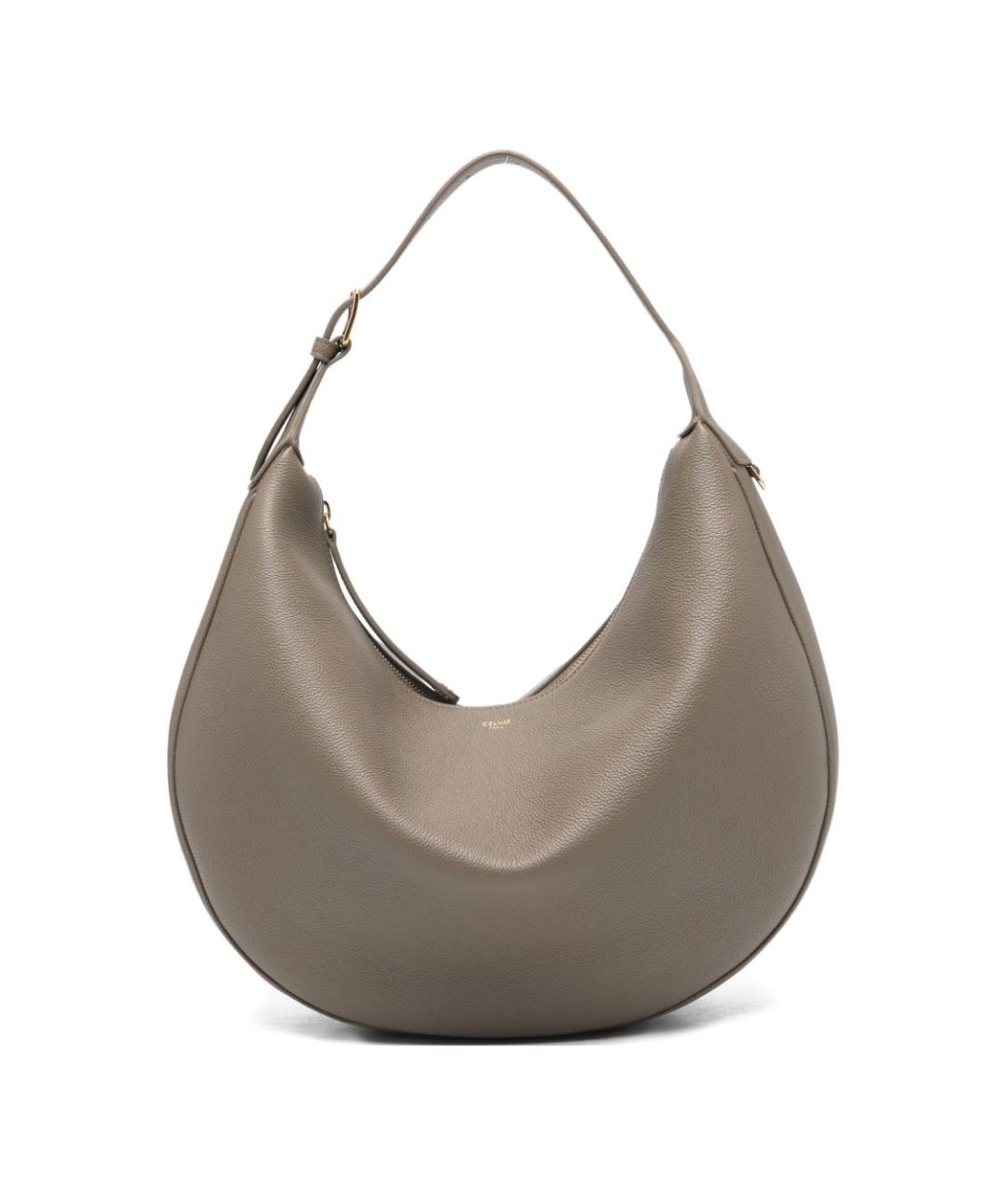 CELINE Серая кожаная сумка через плечо, фото 1