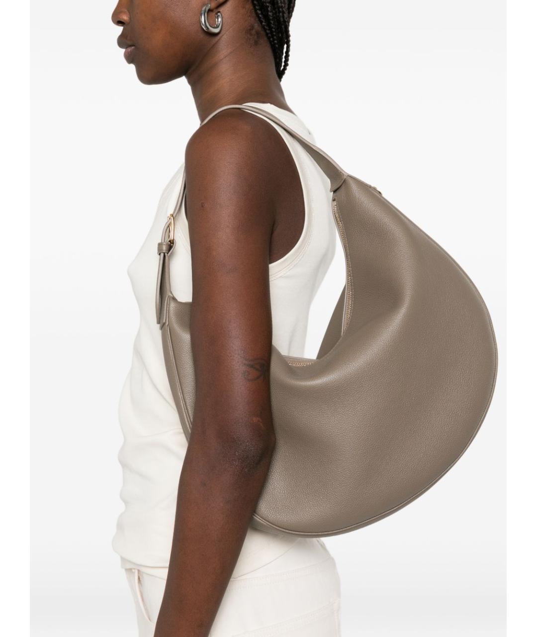 CELINE Серая кожаная сумка через плечо, фото 2