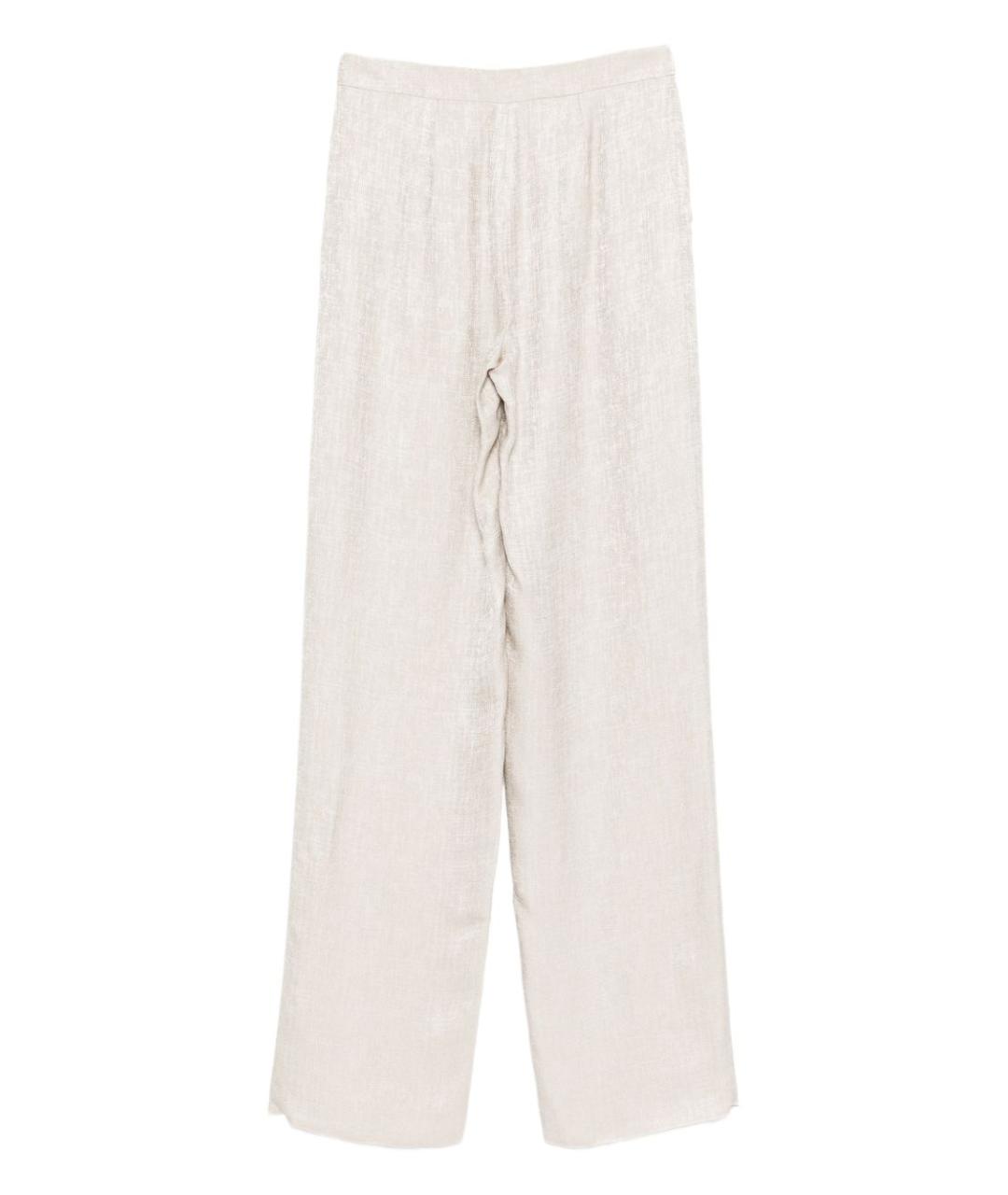 EMPORIO ARMANI Бежевые прямые брюки, фото 2