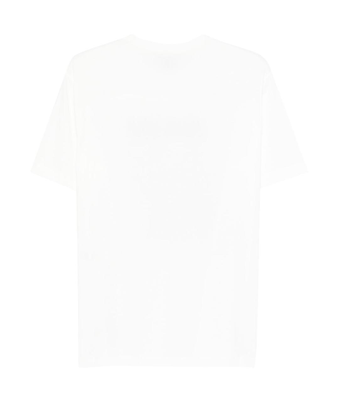 EMPORIO ARMANI Белая хлопковая футболка, фото 3