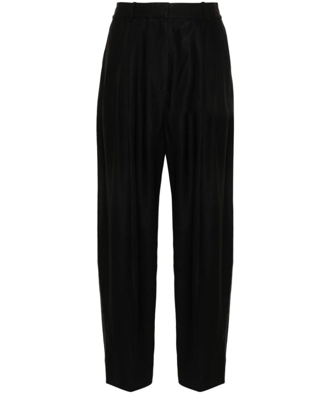 STUDIO NICHOLSON Темно-синие вискозные прямые брюки, фото 1