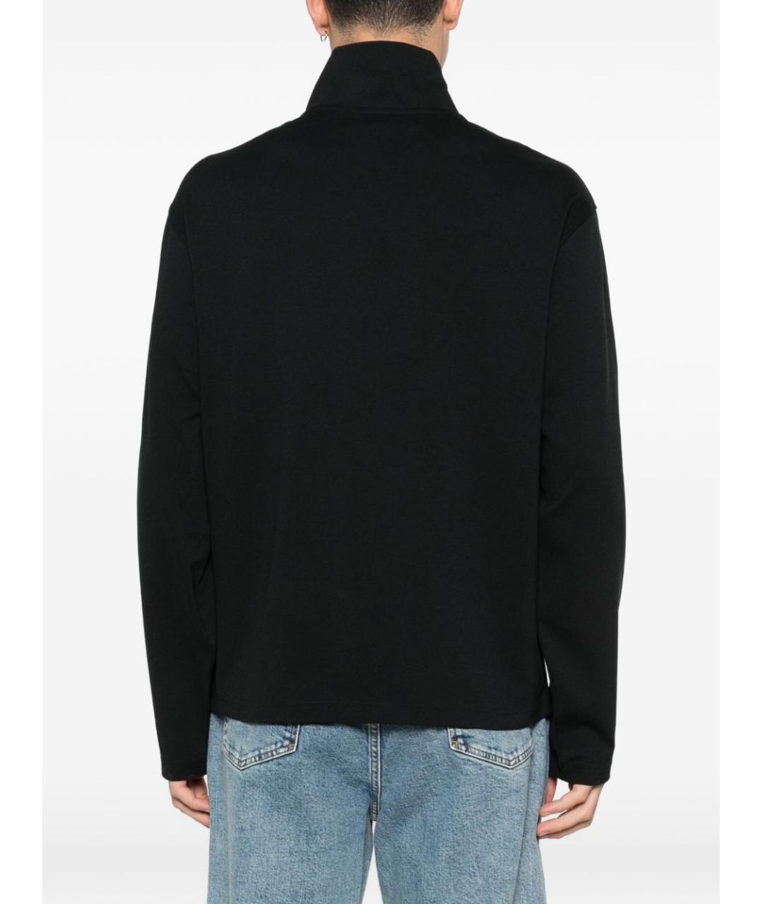 EMPORIO ARMANI Черный вискозный джемпер / свитер, фото 5