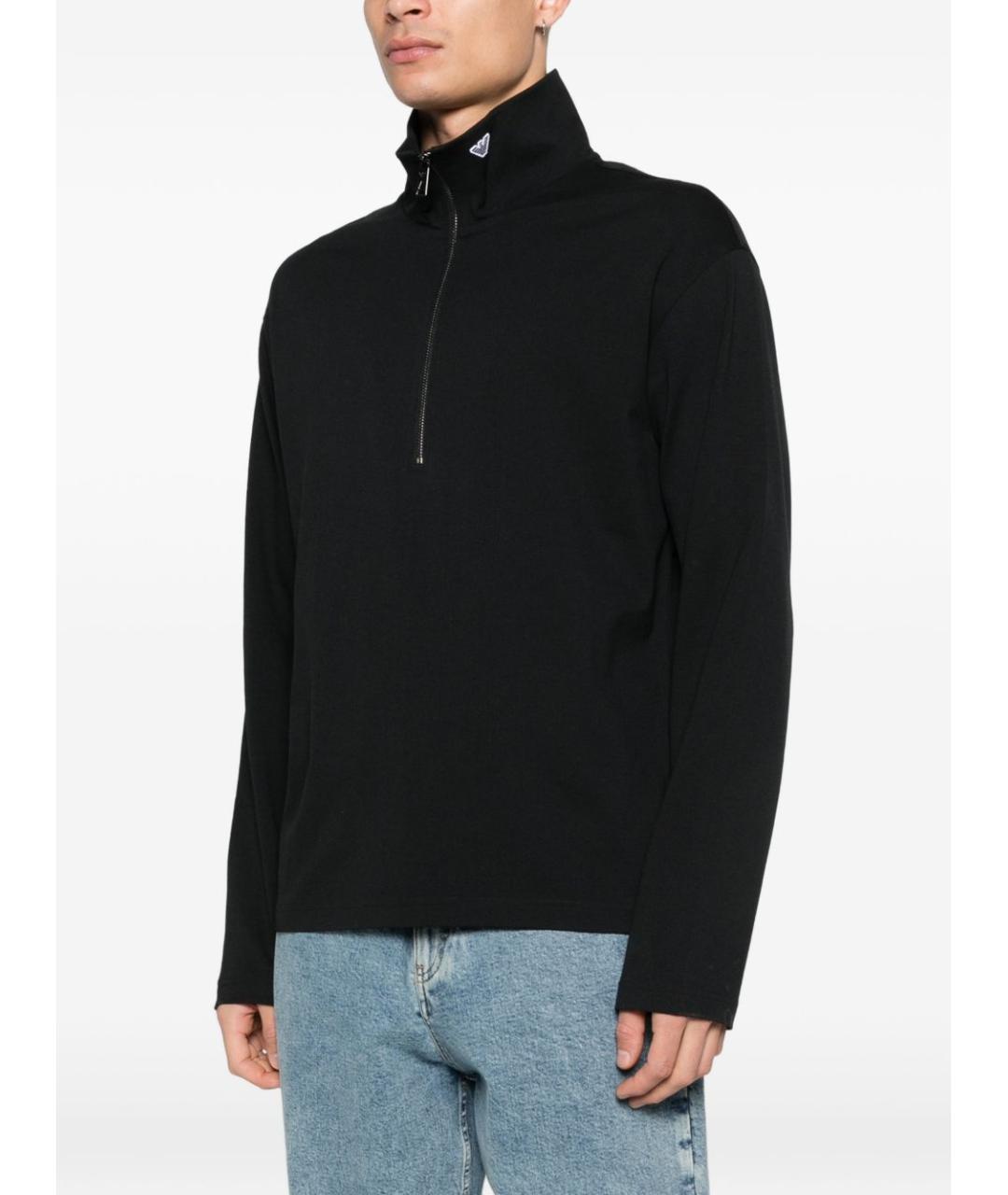 EMPORIO ARMANI Черный вискозный джемпер / свитер, фото 2