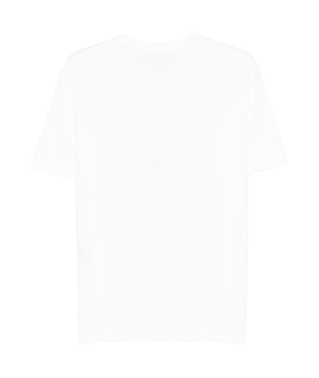 EMPORIO ARMANI Белая хлопковая футболка, фото 2