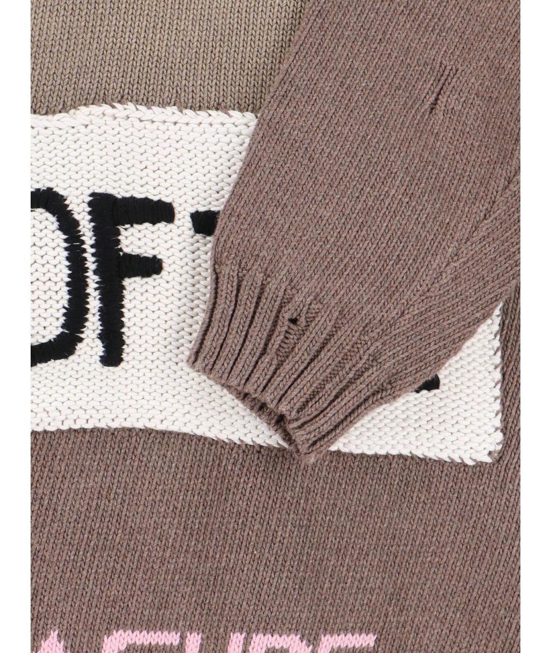 PALY Коричневый хлопковый джемпер / свитер, фото 4