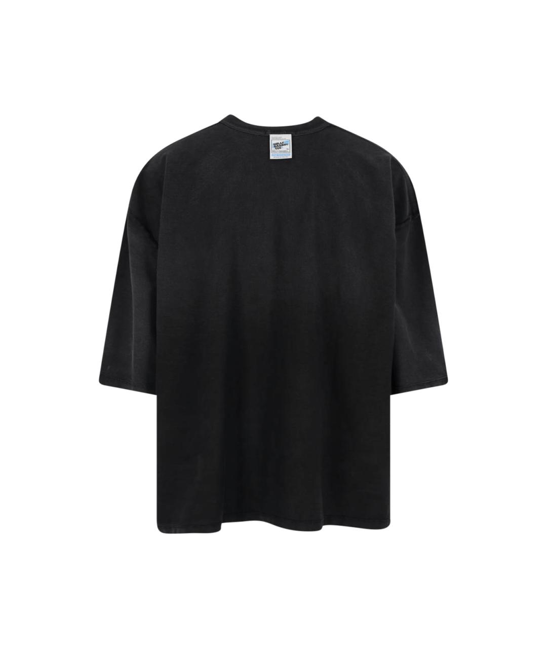 WILLY CHAVARRIA Черная хлопковая футболка, фото 2