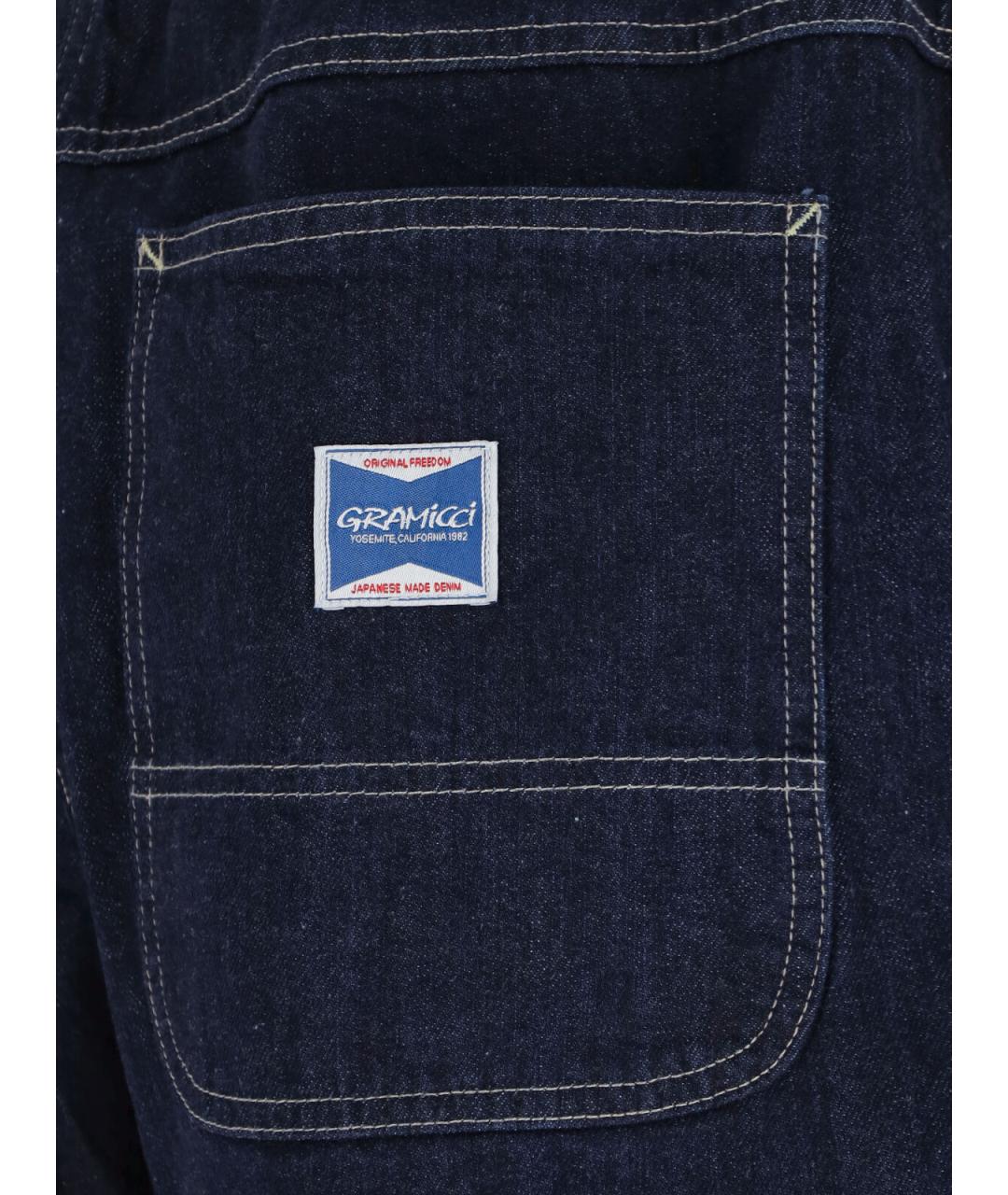 GRAMICCI Синие хлопковые прямые джинсы, фото 4