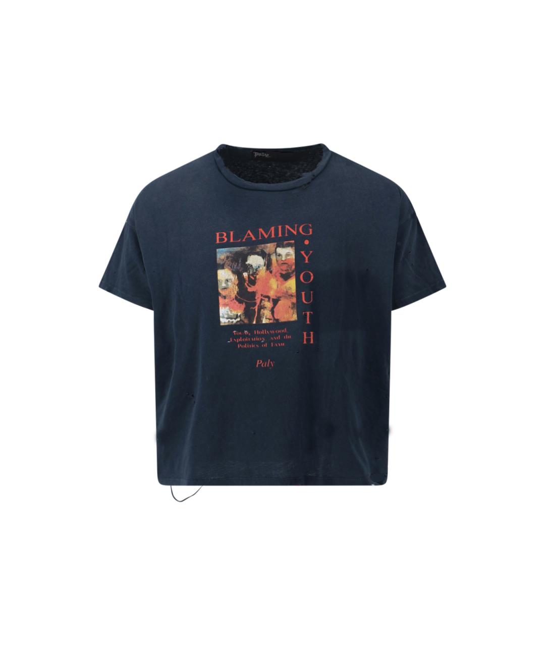 PALY Черная хлопковая футболка, фото 1