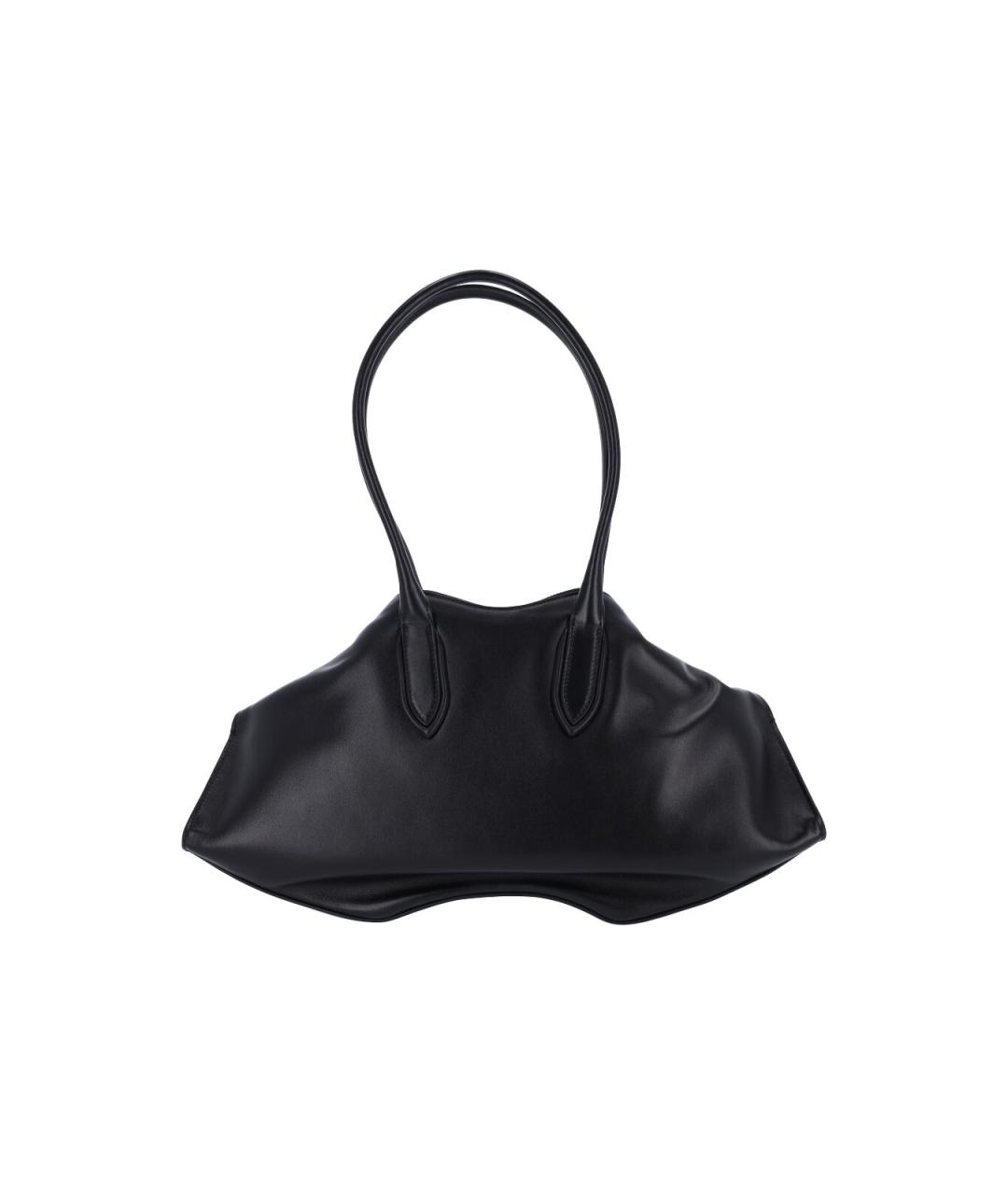 ALEXANDER MCQUEEN Черная кожаная сумка через плечо, фото 3