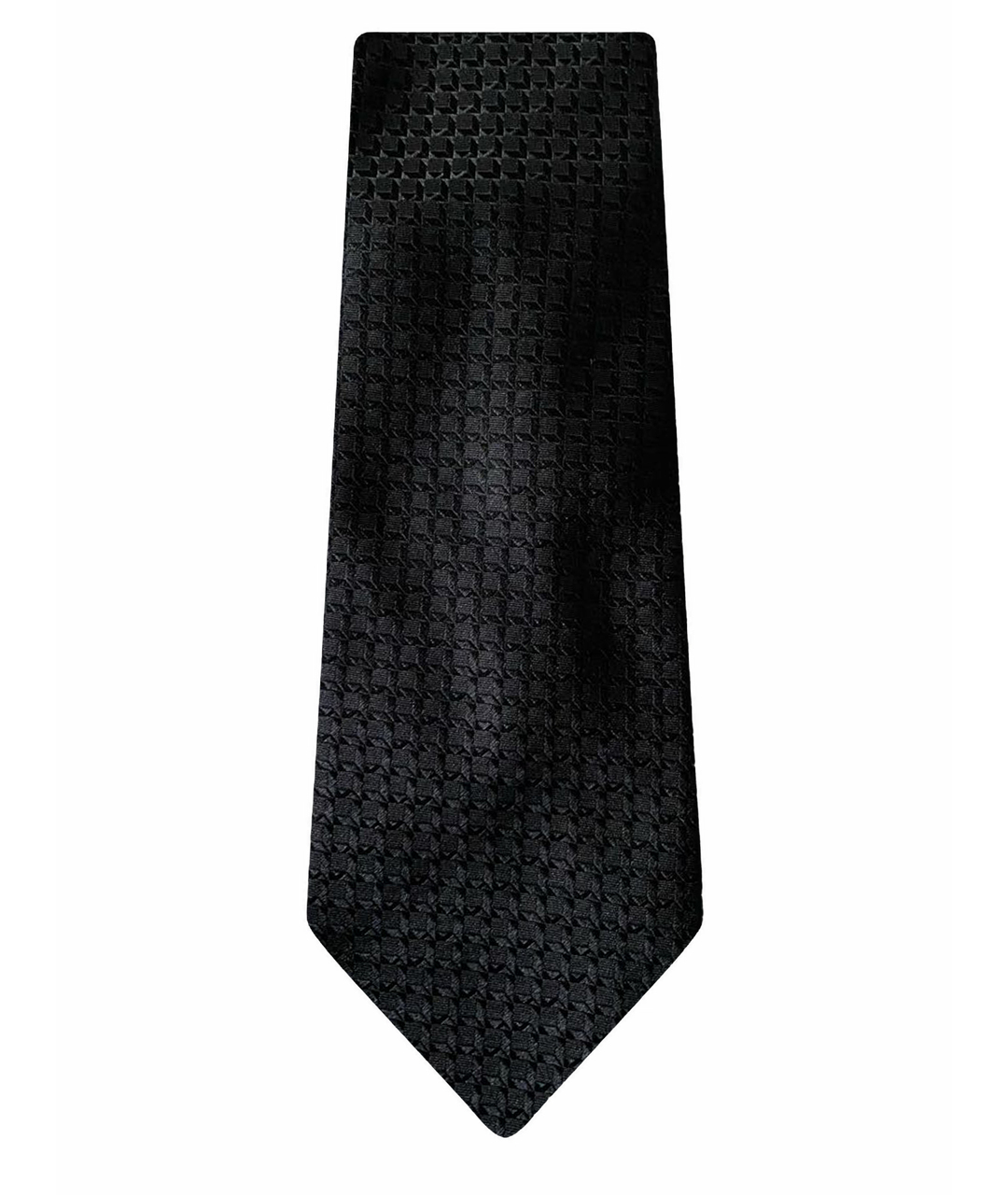CORNELIANI Черный шелковый галстук, фото 1