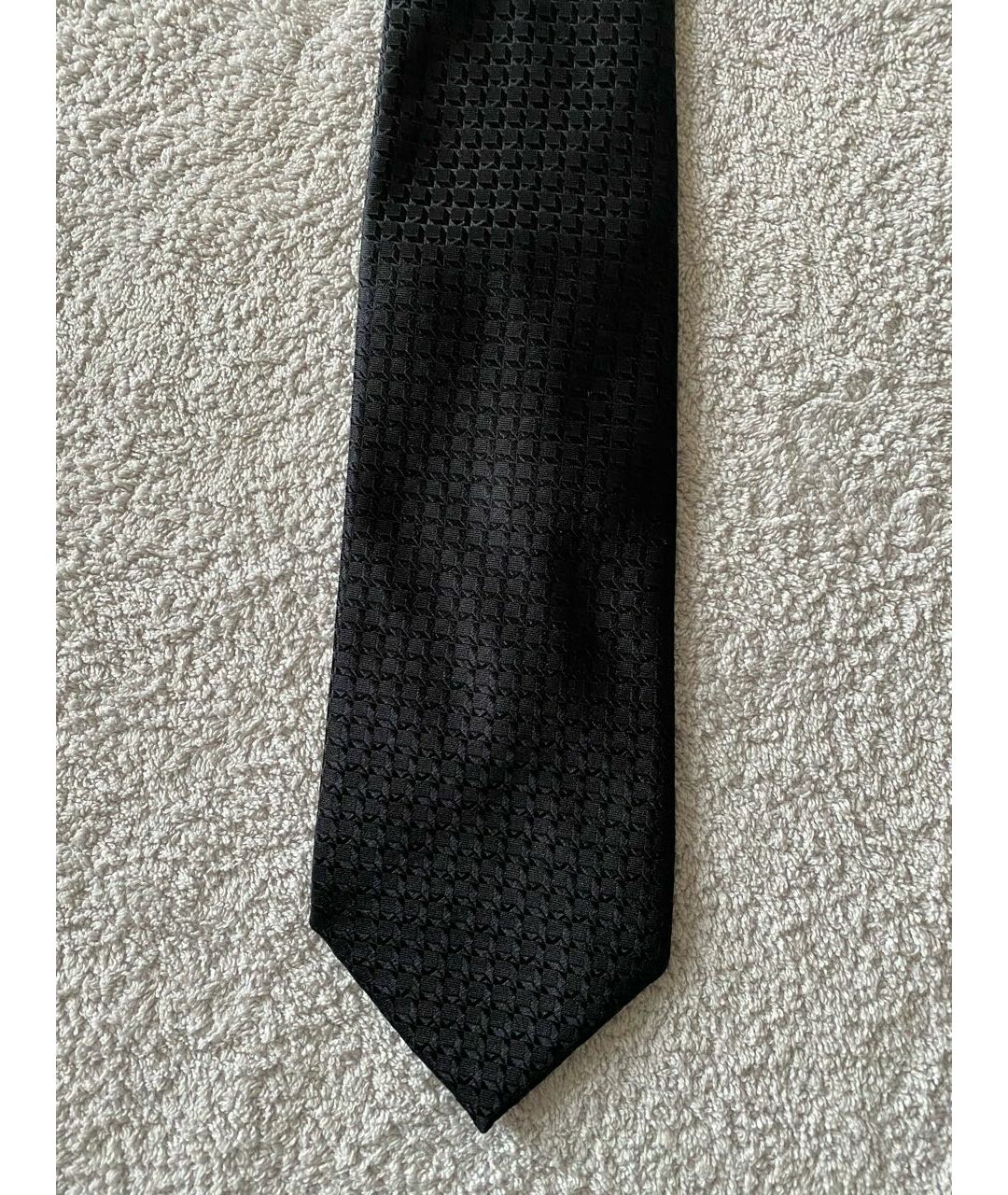 CORNELIANI Черный шелковый галстук, фото 2