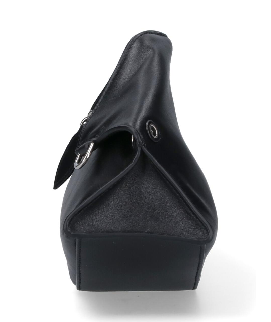 ALEXANDER MCQUEEN Черная кожаная сумка через плечо, фото 5